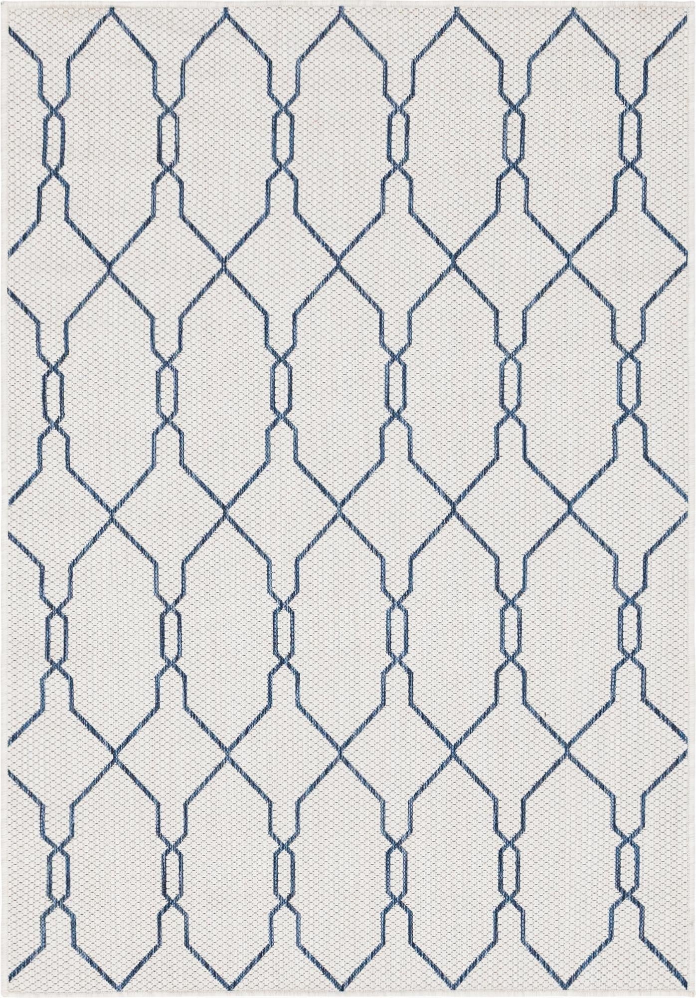  4' x 6'  Washable Lattice Indoor / Outdoor Rug