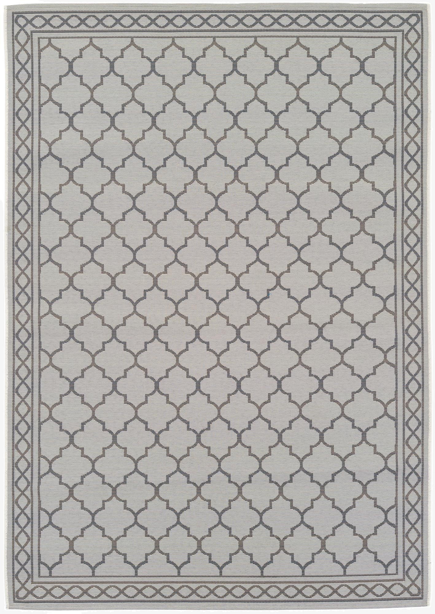  5' 3 x 7' 7  Washable Lattice Indoor / Outdoor Rug