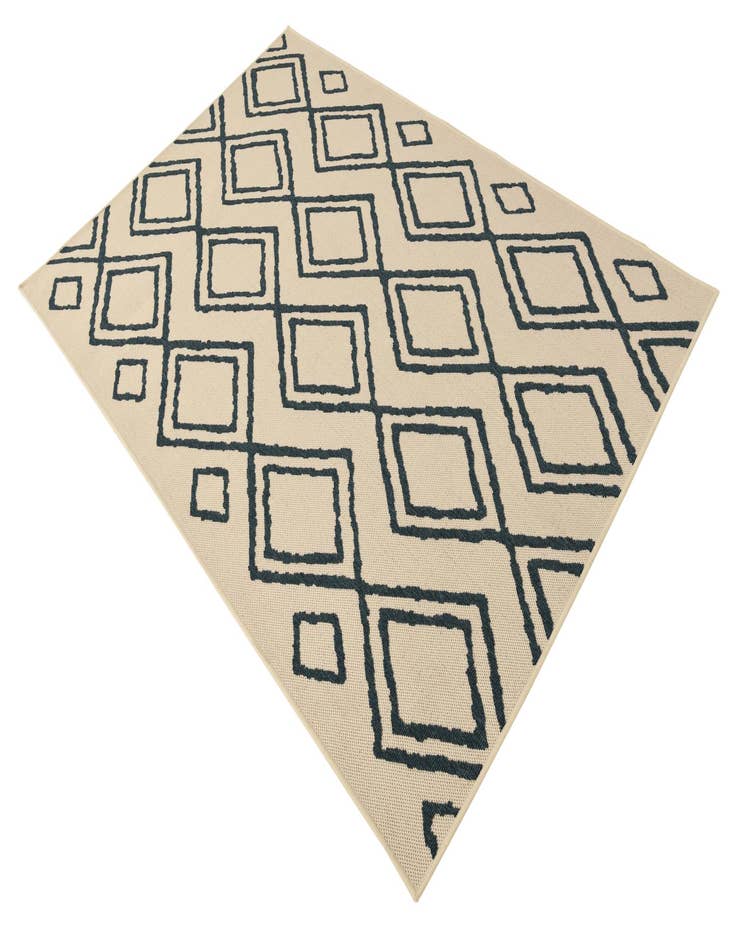 Detail image of  5' x 7' 7  Washable Modern Indoor / Outdoor Rug
