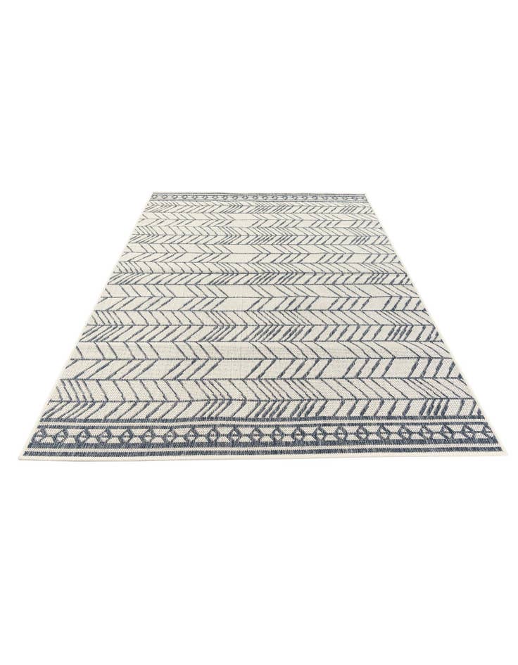 Detail image of  5' 2 x 7' 7  Washable Modern Indoor / Outdoor Rug