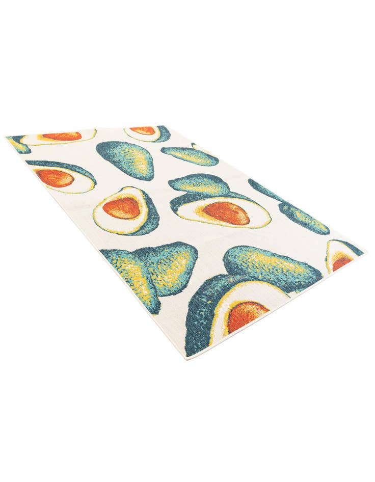 Detail image of  5' 3 x 7' 8  Washable Modern Indoor / Outdoor Rug