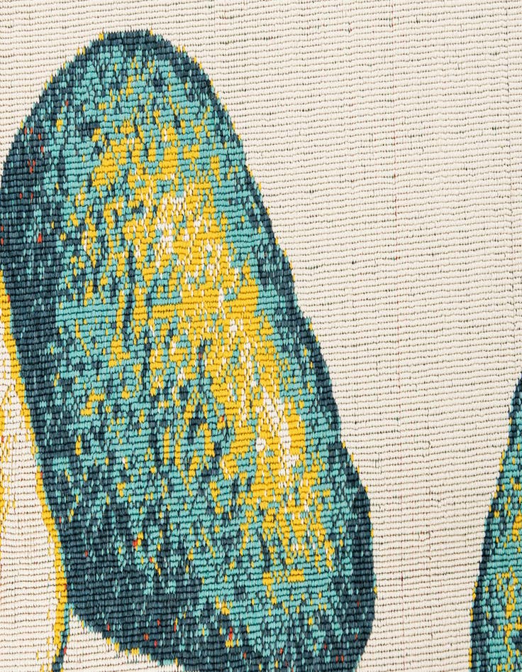Detail image of  5' 3 x 7' 8  Washable Modern Indoor / Outdoor Rug