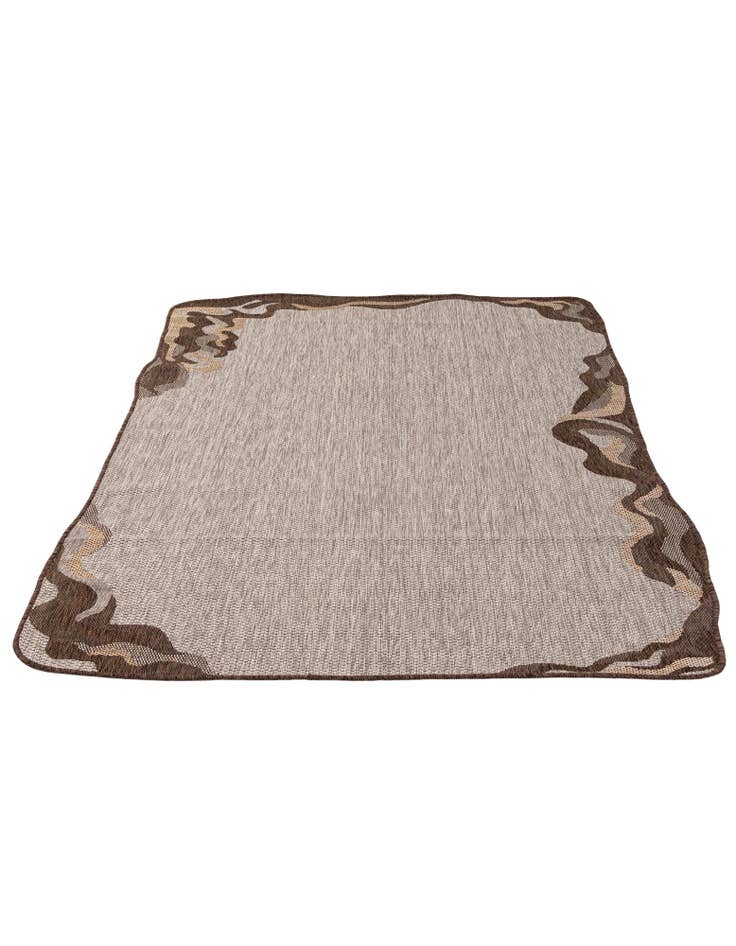 Detail image of  5' x 7' 4  Washable Modern Indoor / Outdoor Rug