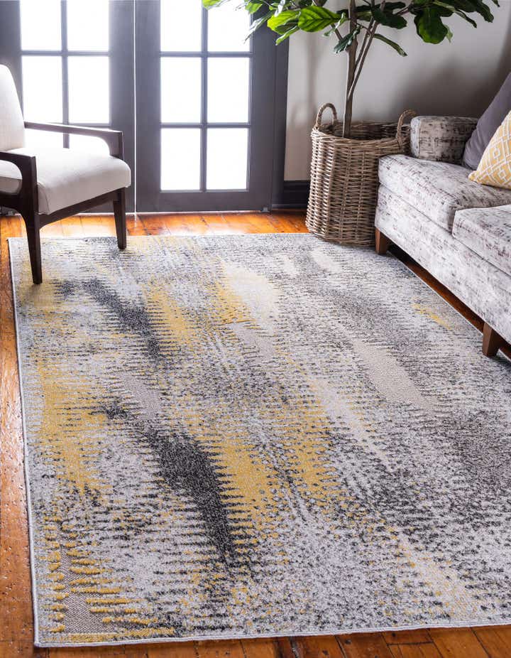 Ivory 9' x 12' Modern Indoor / Outdoor Rug | Rugs.com