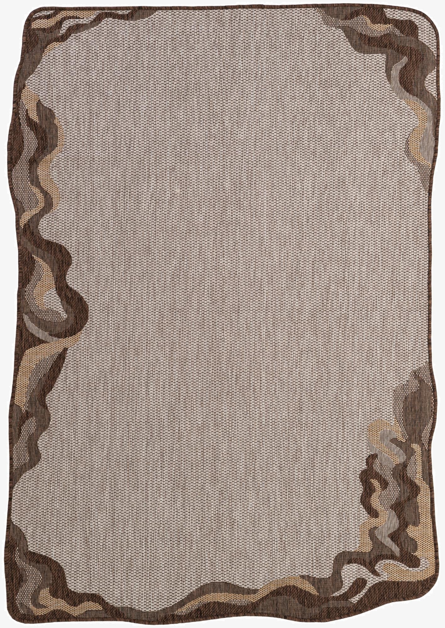  5' x 7' 4  Washable Modern Indoor / Outdoor Rug