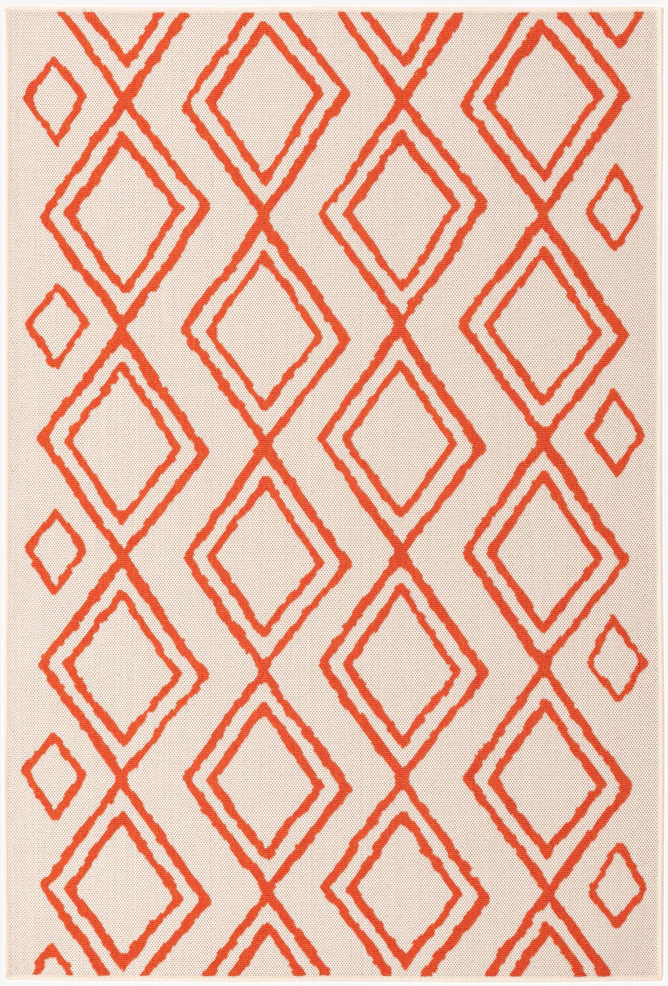  5' x 7' 7  Washable Modern Indoor / Outdoor Rug