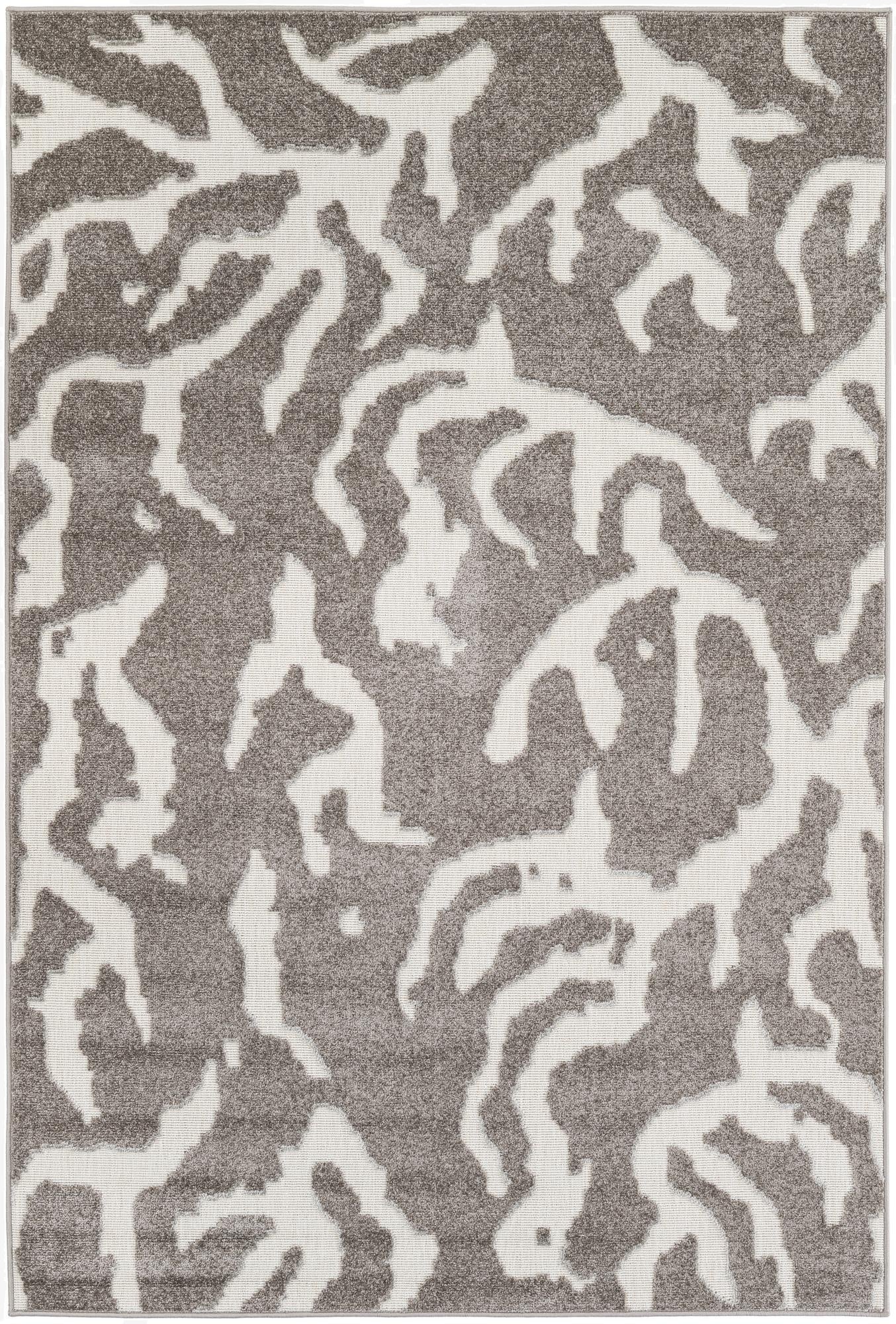  5' 3 x 7' 8  Washable Modern Indoor / Outdoor Rug