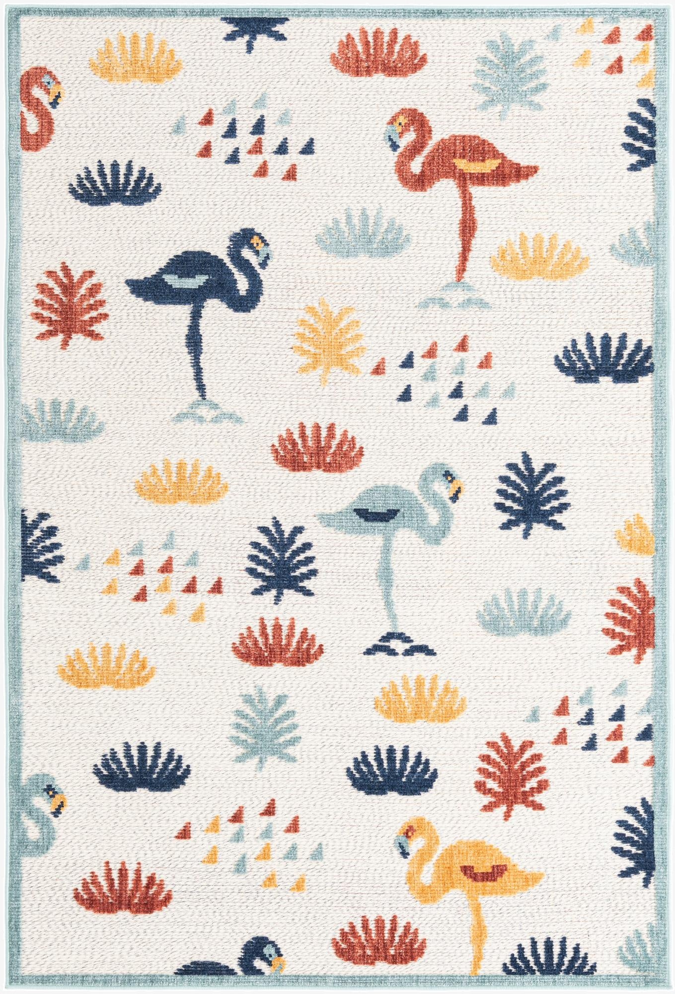  5' x 7' 7  Washable  Indoor / Outdoor Rug