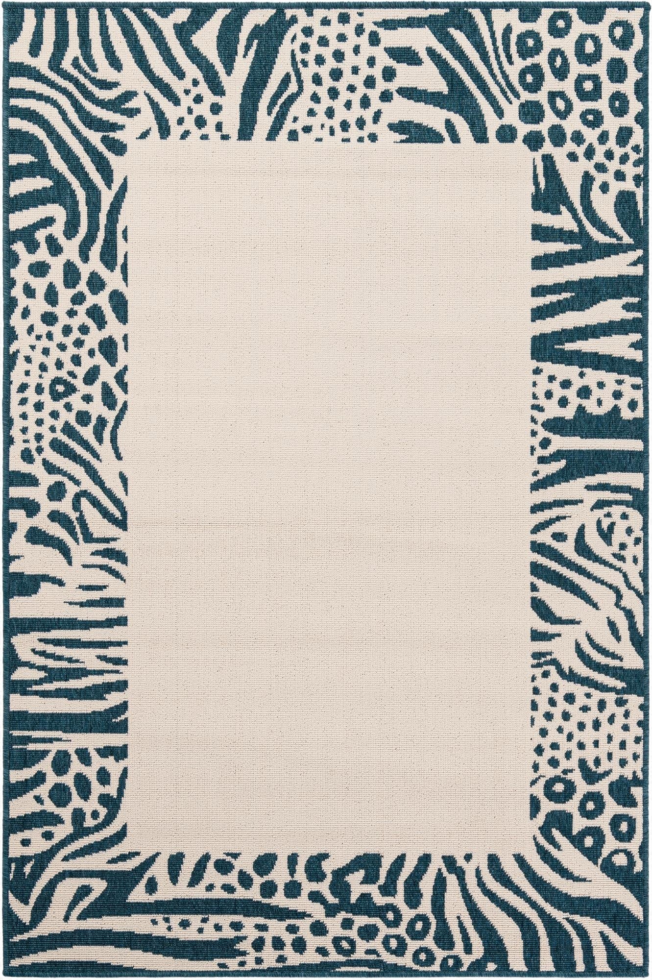  4' x 6'  Washable Safari Indoor / Outdoor Rug