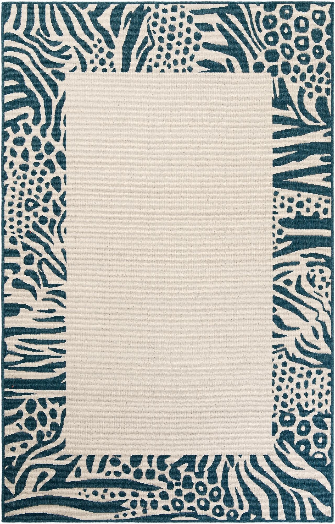  5' x 8'  Washable Safari Indoor / Outdoor Rug