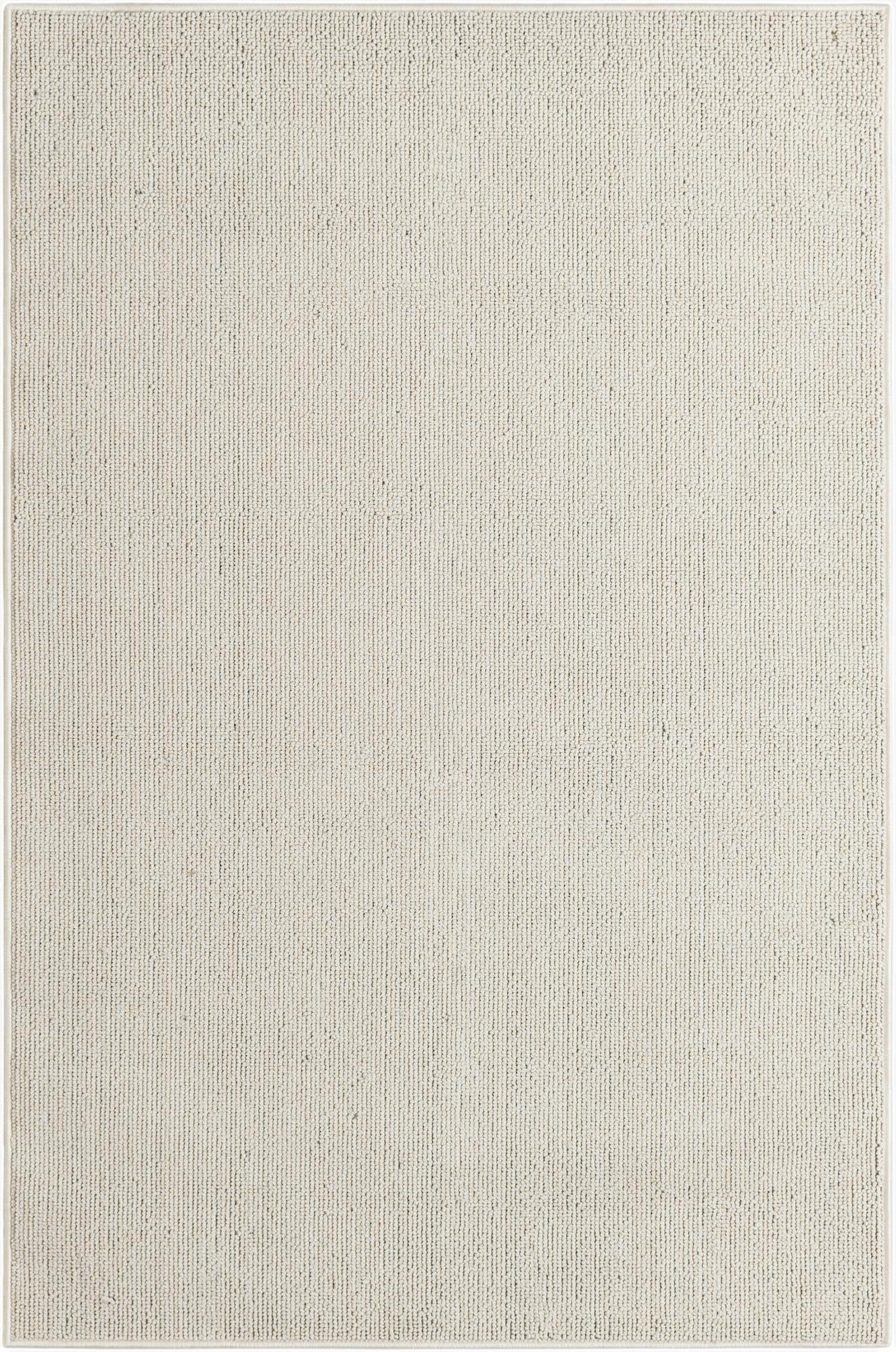  4' 1 x 6' 1  Washable Solid Indoor / Outdoor Rug