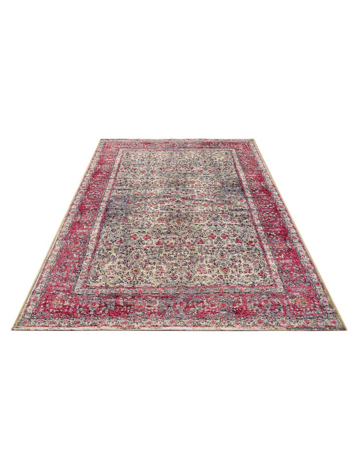 Detail image of  5' 2 x 7' 5  Washable Traditional Indoor / Outdoor Rug