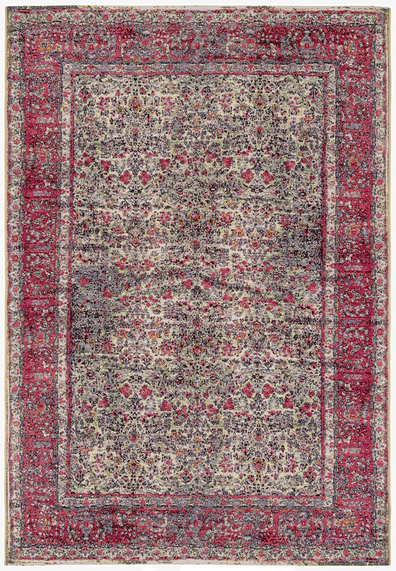  5' 2 x 7' 5  Washable Traditional Indoor / Outdoor Rug