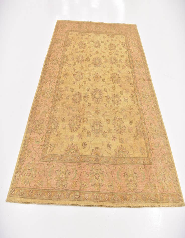 Detail image of  6' 8 x 8' 3  Hand Knotted Peshawar Ziegler Rug