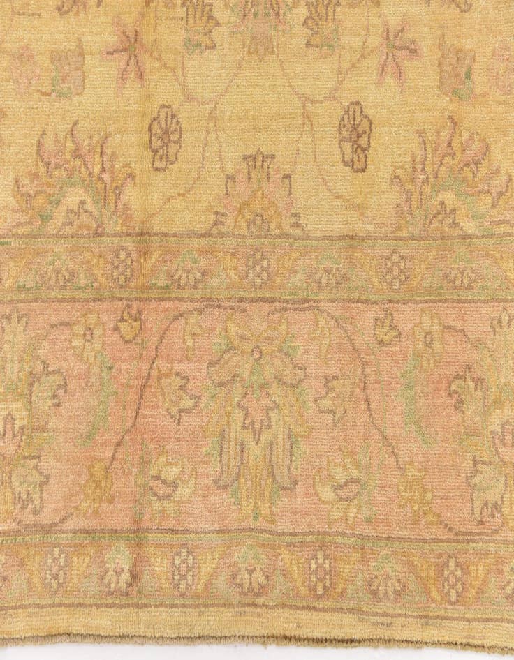 Detail image of  6' 8 x 8' 3  Hand Knotted Peshawar Ziegler Rug