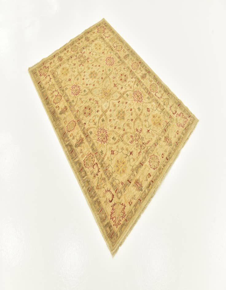 Detail image of  4' 4 x 5' 8  Hand Knotted Peshawar Ziegler Rug