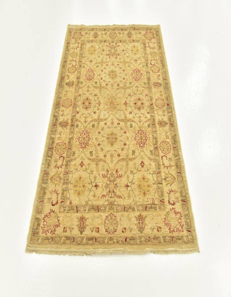 Detail image of  4' 4 x 5' 8  Hand Knotted Peshawar Ziegler Rug