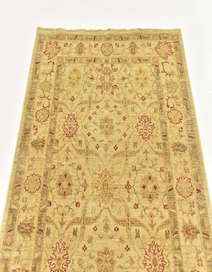 Detail image of  4' 4 x 5' 8  Hand Knotted Peshawar Ziegler Rug