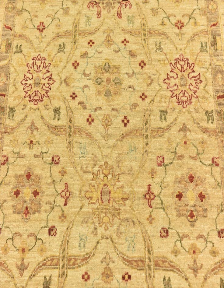 Detail image of  4' 4 x 5' 8  Hand Knotted Peshawar Ziegler Rug
