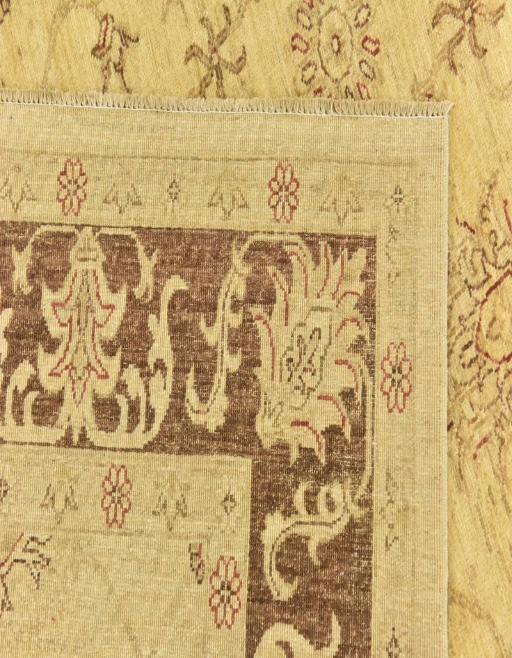 Detail image of  5' 6 x 7' 7  Hand Knotted Peshawar Ziegler Rug