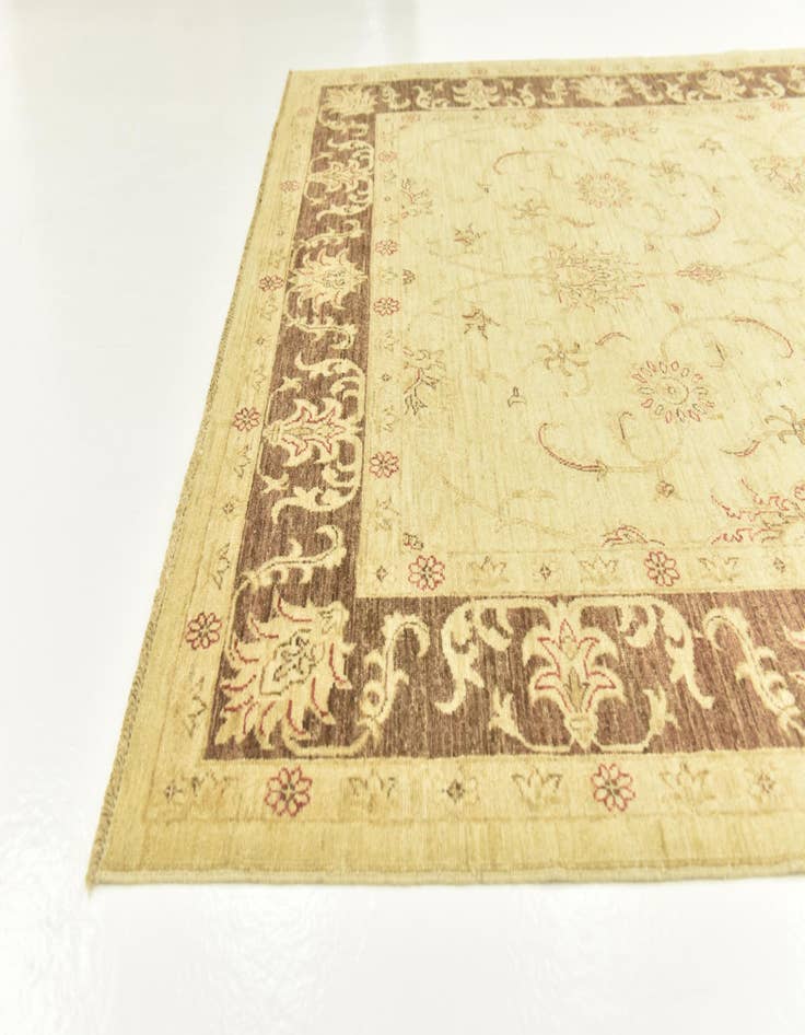 Detail image of  5' 6 x 7' 7  Hand Knotted Peshawar Ziegler Rug