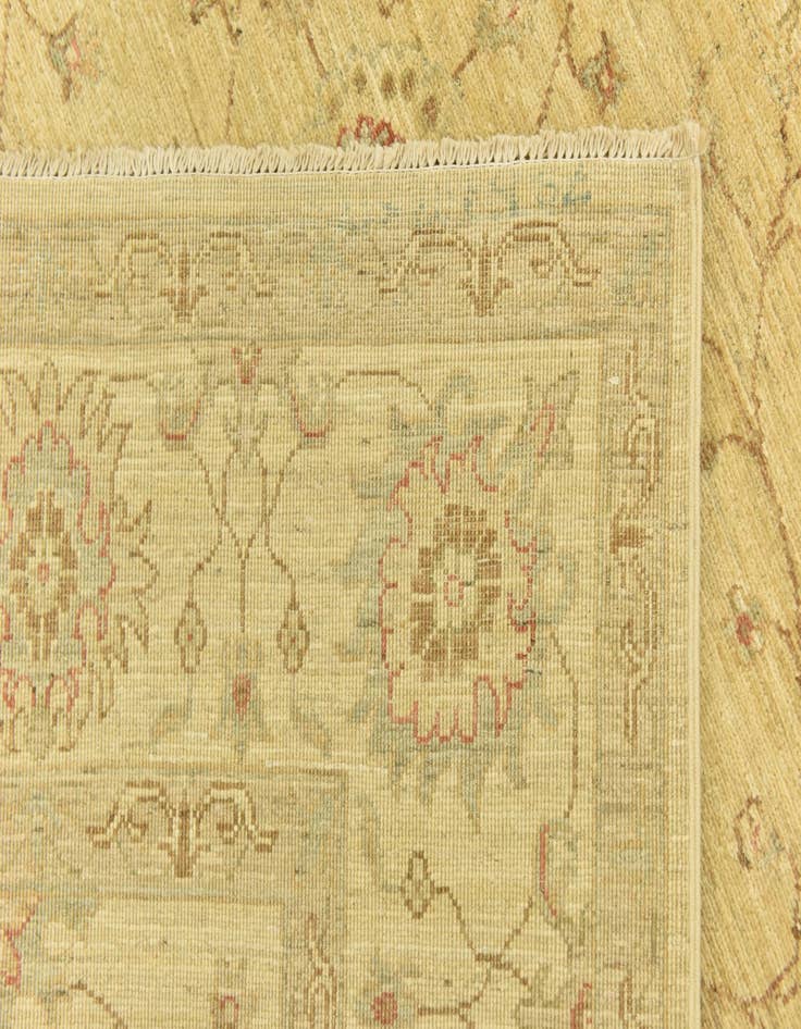 Detail image of  5' 8 x 8'  Hand Knotted Peshawar Ziegler Rug