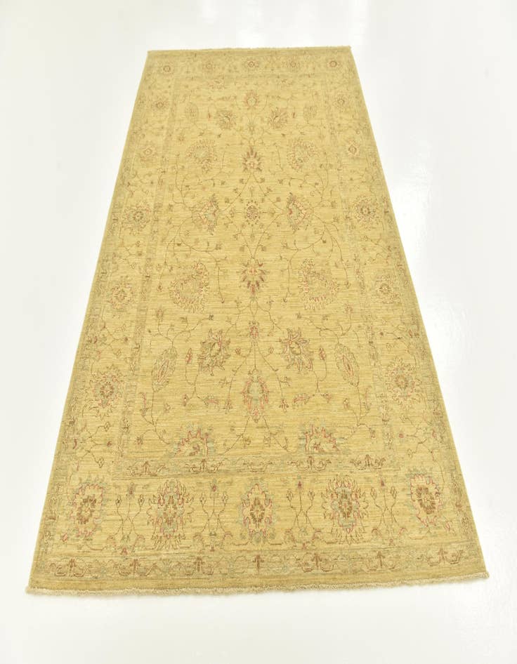 Detail image of  5' 8 x 8'  Hand Knotted Peshawar Ziegler Rug