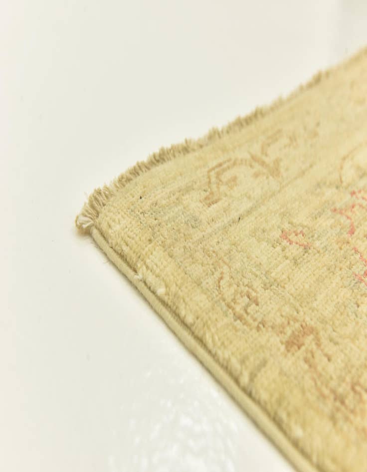 Detail image of  5' 8 x 8'  Hand Knotted Peshawar Ziegler Rug