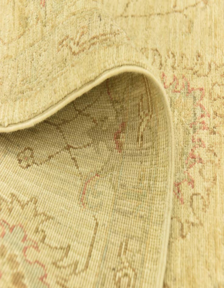 Detail image of  5' 8 x 8'  Hand Knotted Peshawar Ziegler Rug