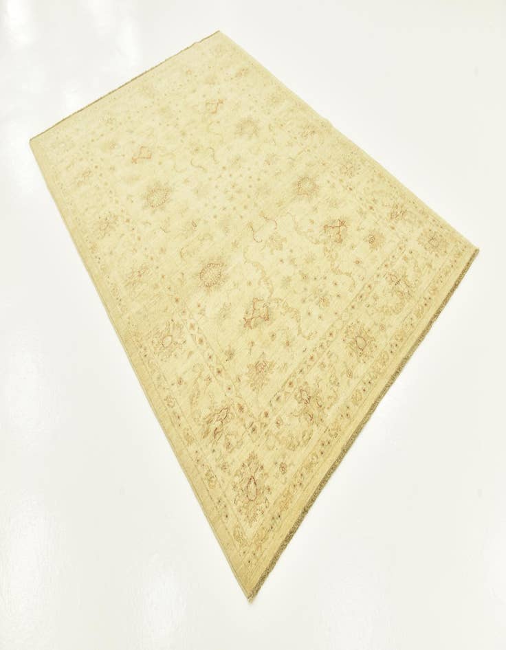 Detail image of  5' 9 x 8'  Hand Knotted Peshawar Ziegler Rug