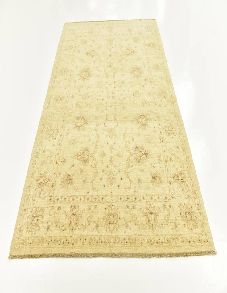 Detail image of  5' 9 x 8'  Hand Knotted Peshawar Ziegler Rug