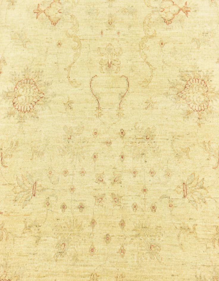 Detail image of  5' 9 x 8'  Hand Knotted Peshawar Ziegler Rug