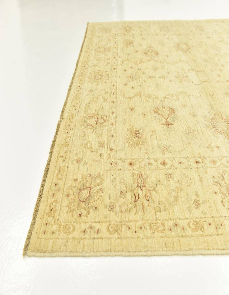 Detail image of  5' 9 x 8'  Hand Knotted Peshawar Ziegler Rug