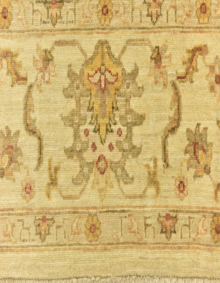 Detail image of  7' x 9' 5  Hand Knotted Peshawar Ziegler Rug
