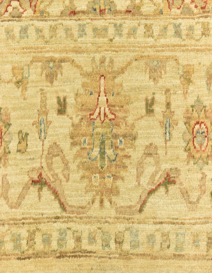 Detail image of  6' 6 x 9' 7  Hand Knotted Peshawar Ziegler Rug