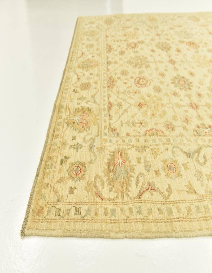 Detail image of  6' 6 x 9' 7  Hand Knotted Peshawar Ziegler Rug