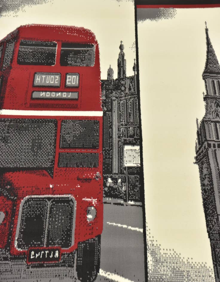 Detail image of  5' 3 x 7' 4 Reproduction Gabbeh Rug