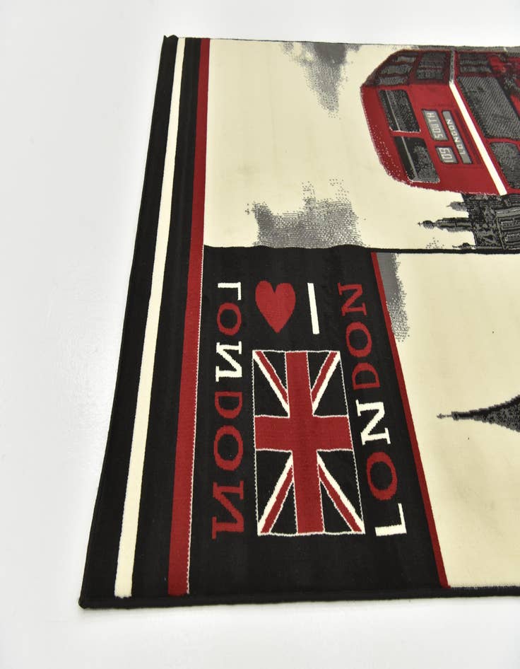 Detail image of  5' 4 x 7' 4 Reproduction Gabbeh Rug