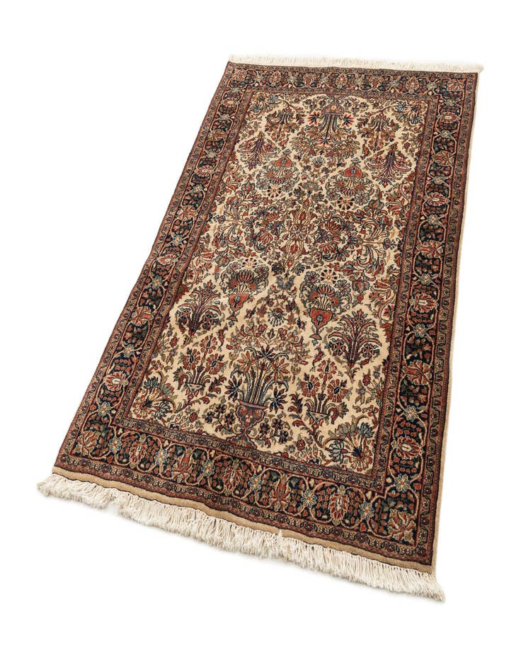 Detail image of  4' 2 x 5' 10  Hand Knotted Sarough Wool Rug