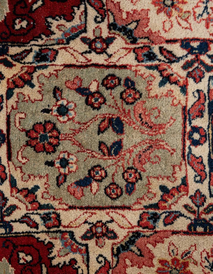 Detail image of  7' 2 x 10' 4  Hand Knotted Sarough Persian Wool Rug