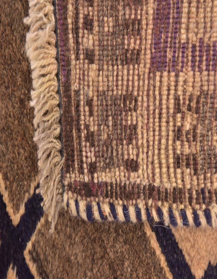 Detail image of 3' 9 x 6' 2 Hand Knotted Shiraz-Gabbeh Persian Wool Rug
