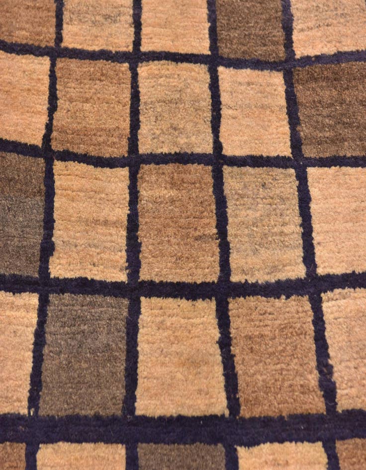 Detail image of 3' 9 x 6' 2 Hand Knotted Shiraz-Gabbeh Persian Wool Rug