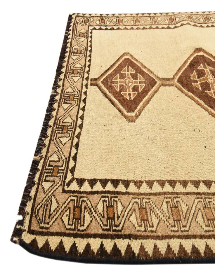 Detail image of 3' 5 x 6' 1 Hand Knotted Shiraz-Gabbeh Persian Wool Rug