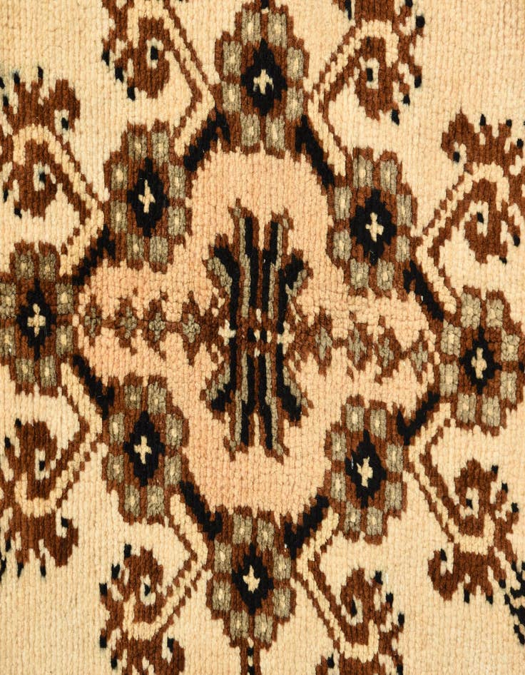 Detail image of  4' 10 x 8'  Hand Knotted Shiraz Persian Wool Rug