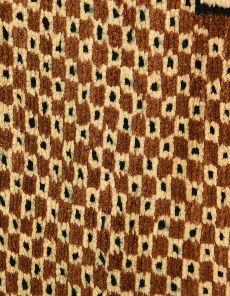 Detail image of  4' 10 x 8'  Hand Knotted Shiraz Persian Wool Rug