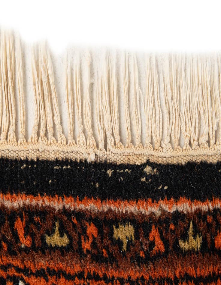 Detail image of  6' 8 x 10'  Hand Knotted Shiraz Wool Rug