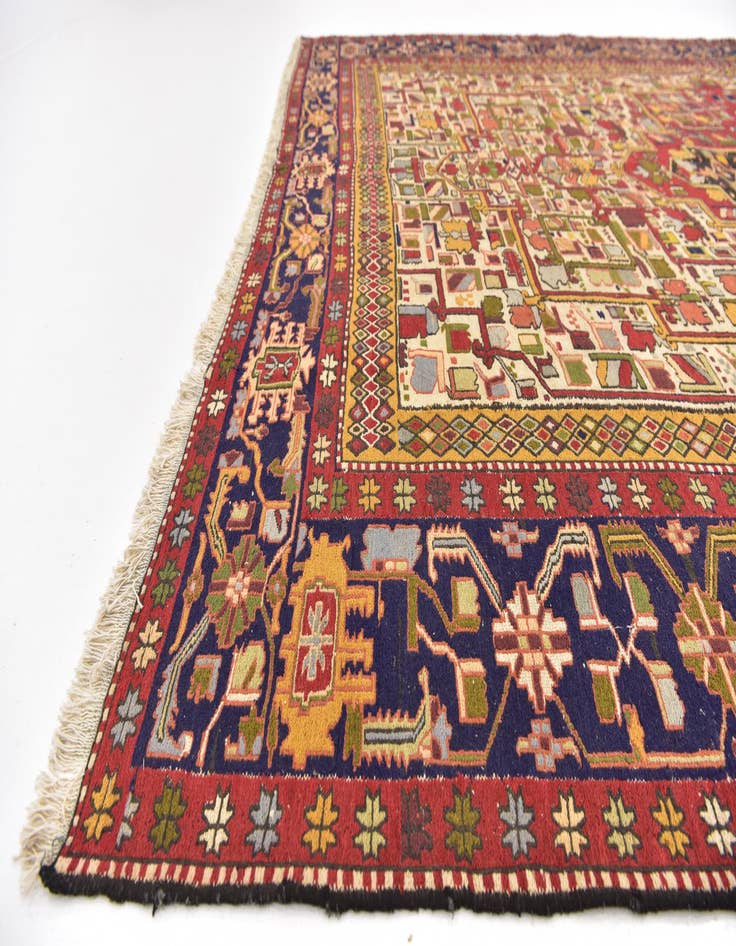 Detail image of 9' x 12' 8 Hand Knotted Sumak Oriental Wool Rug