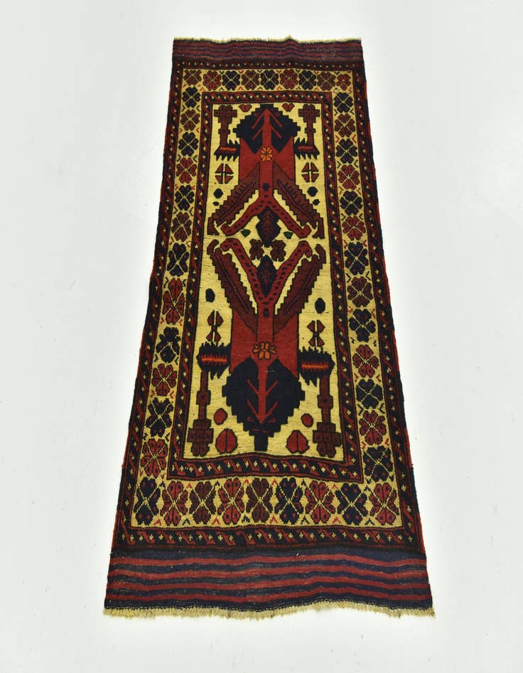 Detail image of  2' 8 x 4' 10  Hand Knotted Sumak Wool Rug