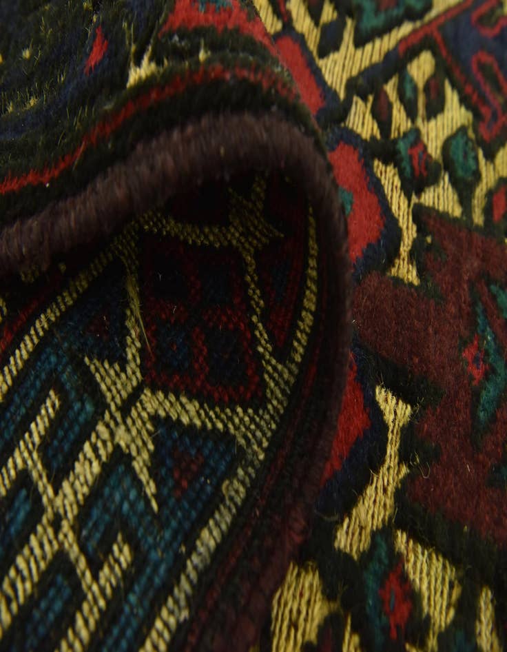 Detail image of  2' 8 x 4' 6  Hand Knotted Sumak Wool Rug