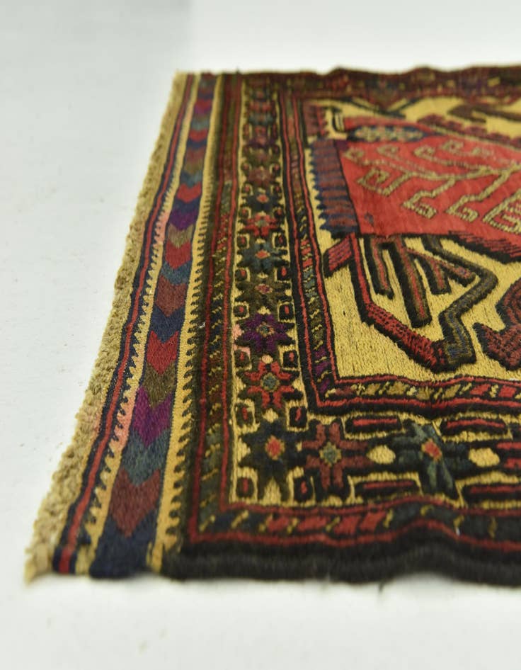 Detail image of  2' 10 x 4' 6  Hand Knotted Sumak Wool Rug